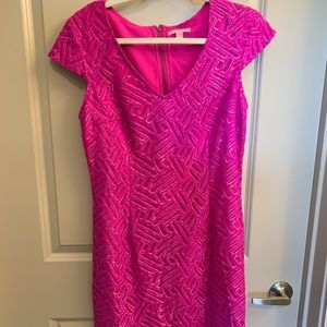 COPY - Lilly Pulitzer Hot pink cocktail dress